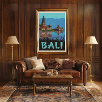 Bali Tranquility Vintage Travel Poster PosterGoat