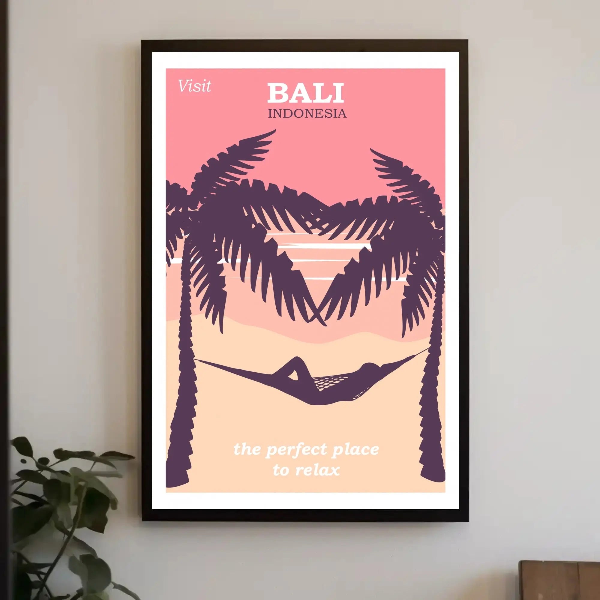 Bali Tropical Paradise Vintage Travel Poster PosterGoat