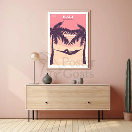 Bali Tropical Paradise Vintage Travel Poster PosterGoat