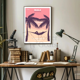 Bali Tropical Paradise Vintage Travel Poster PosterGoat