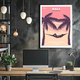 Bali Tropical Paradise Vintage Travel Poster PosterGoat