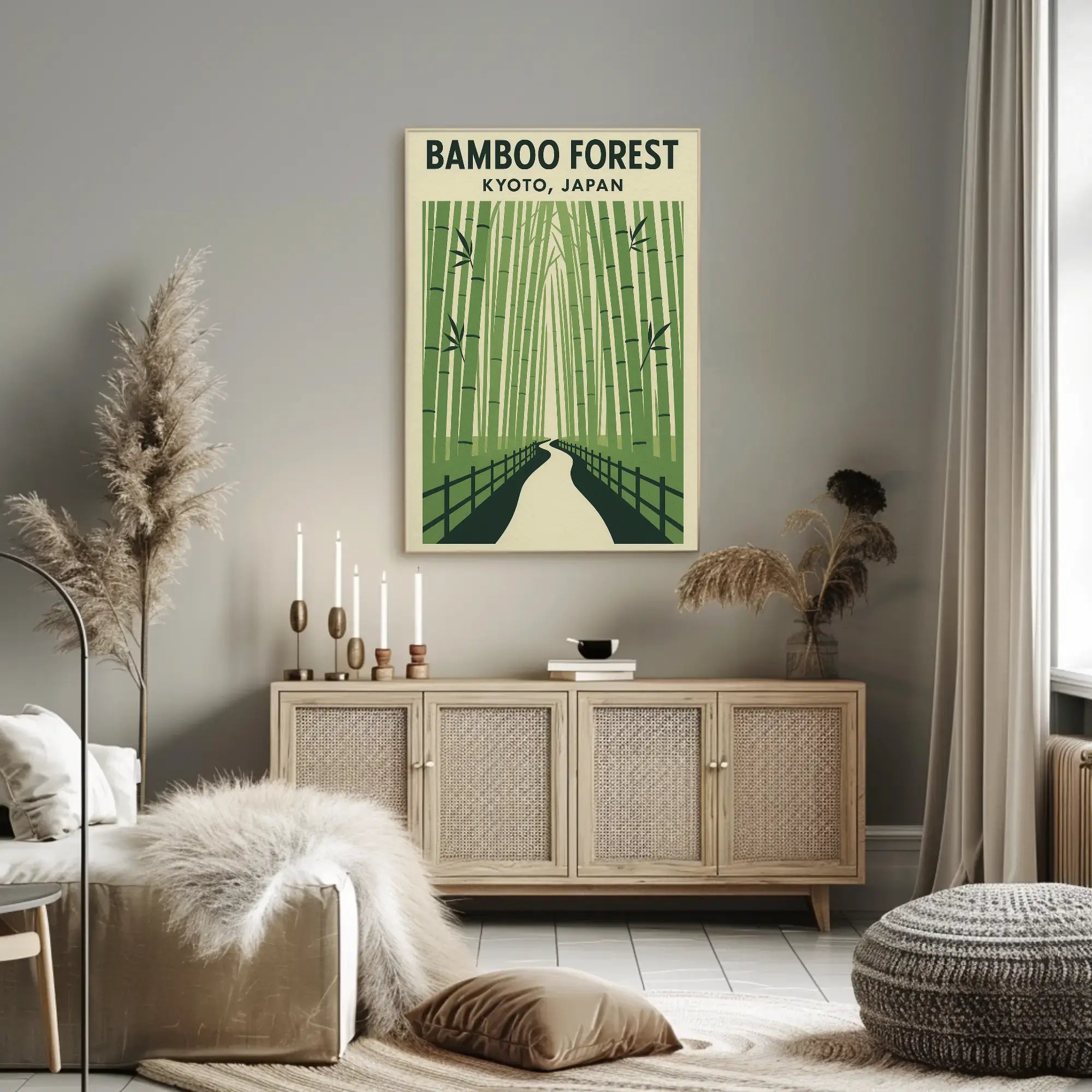 Bamboo Forest Kyoto Travel Poster PosterGoat