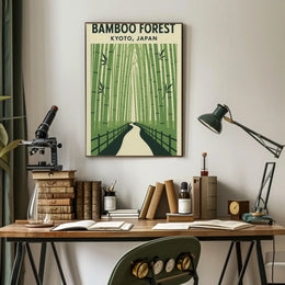 Bamboo Forest Kyoto Travel Poster PosterGoat