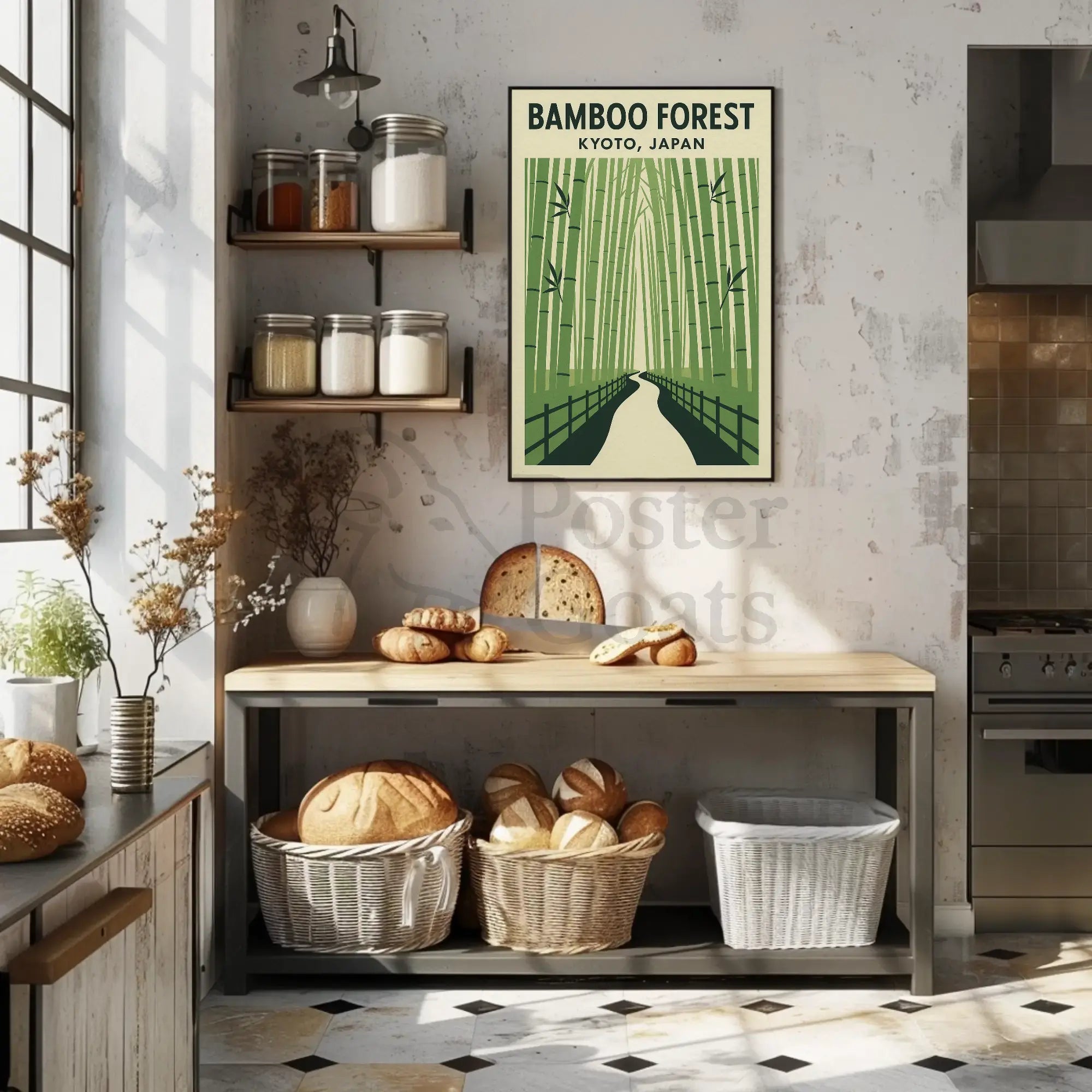 Bamboo Forest Kyoto Travel Poster PosterGoat