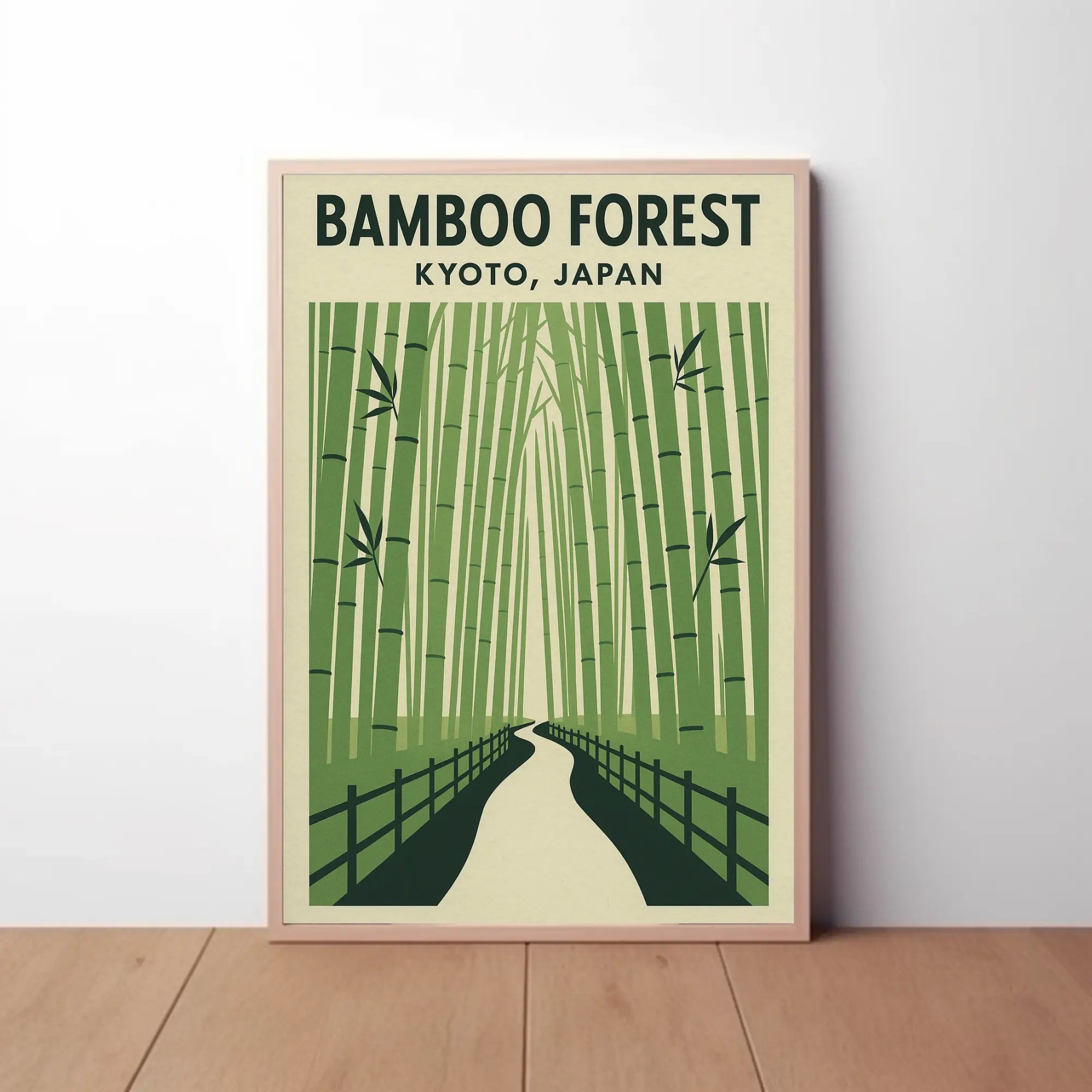 Bamboo Forest Kyoto Travel Poster PosterGoat
