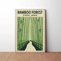 Bamboo Forest Kyoto Travel Poster PosterGoat