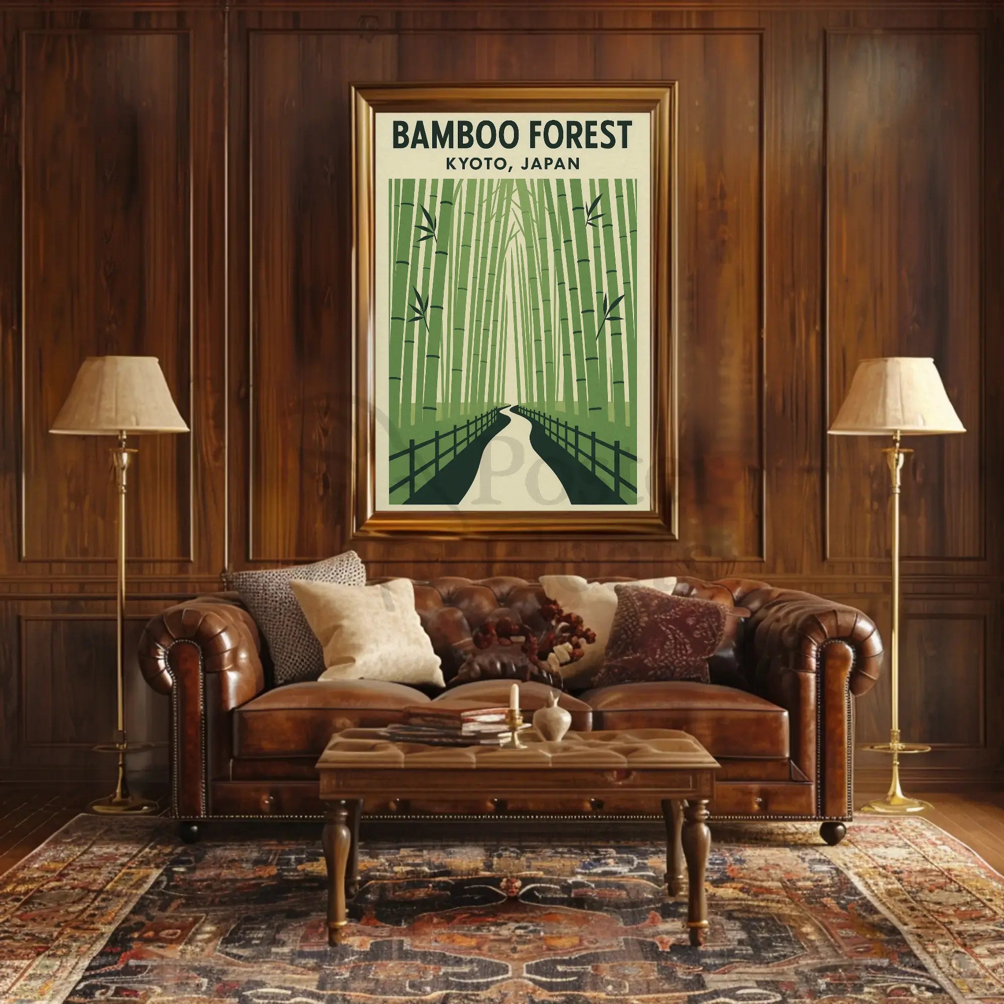 Bamboo Forest Kyoto Travel Poster PosterGoat