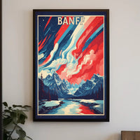 Banff Mountain Adventure National Park Poster PosterGoat