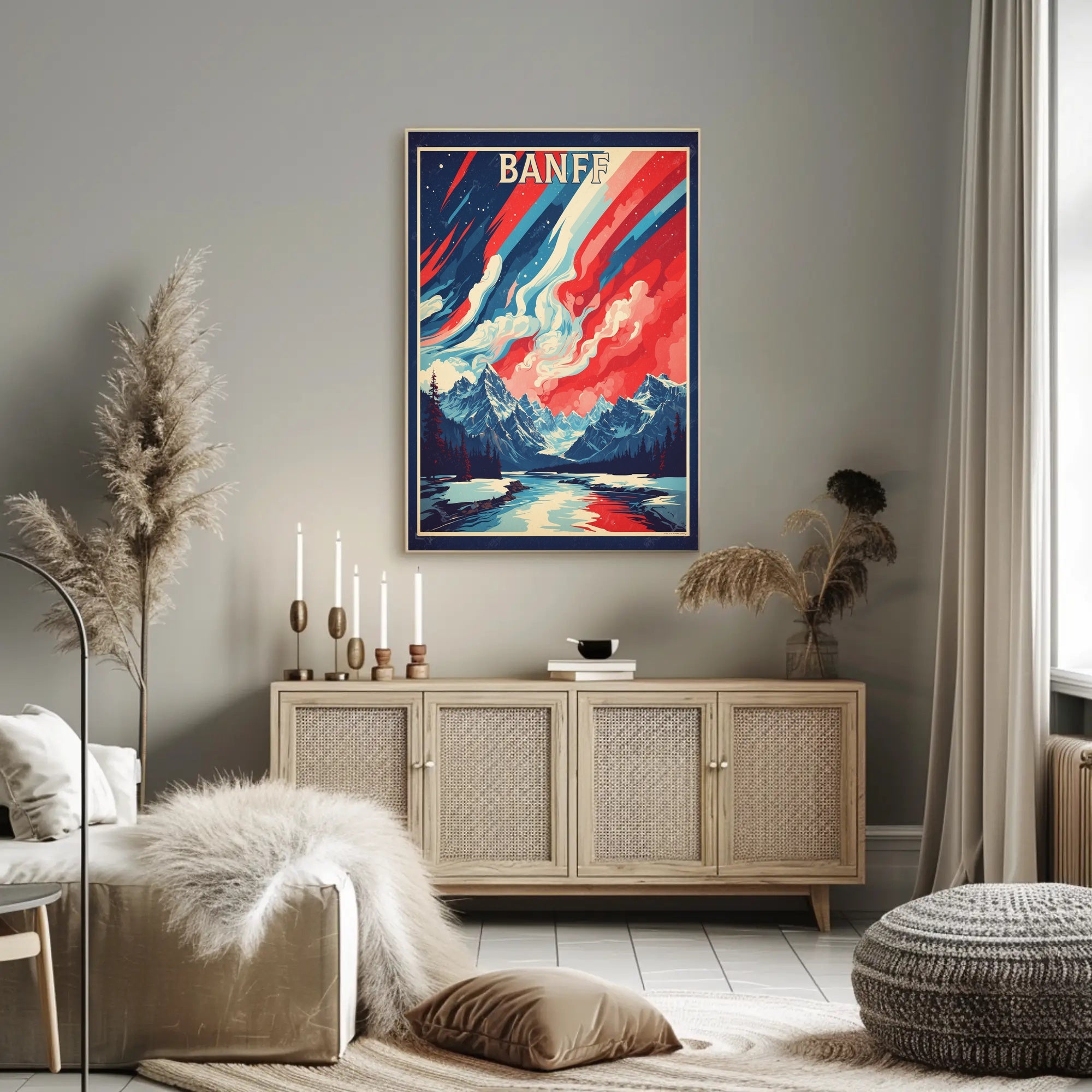 Banff Mountain Adventure National Park Poster PosterGoat