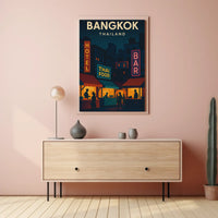 Bangkok Nightlife Adventure Travel Poster PosterGoat