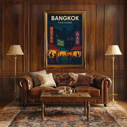Bangkok Nightlife Adventure Travel Poster PosterGoat