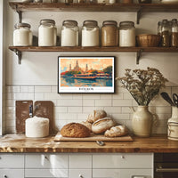 Bangkok's Wat Arun River Scene Travel Poster PosterGoat