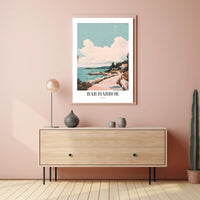 Bar Harbor Scenic Vintage Travel Poster PosterGoat