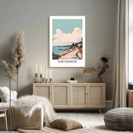 Bar Harbor Scenic Vintage Travel Poster PosterGoat