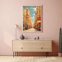 Barcelona La Rambla Vintage Travel Poster PosterGoat