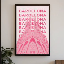 Barcelona Sagrada Família Architectural Travel Poster PosterGoat
