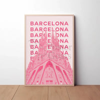 Barcelona Sagrada Família Architectural Travel Poster PosterGoat