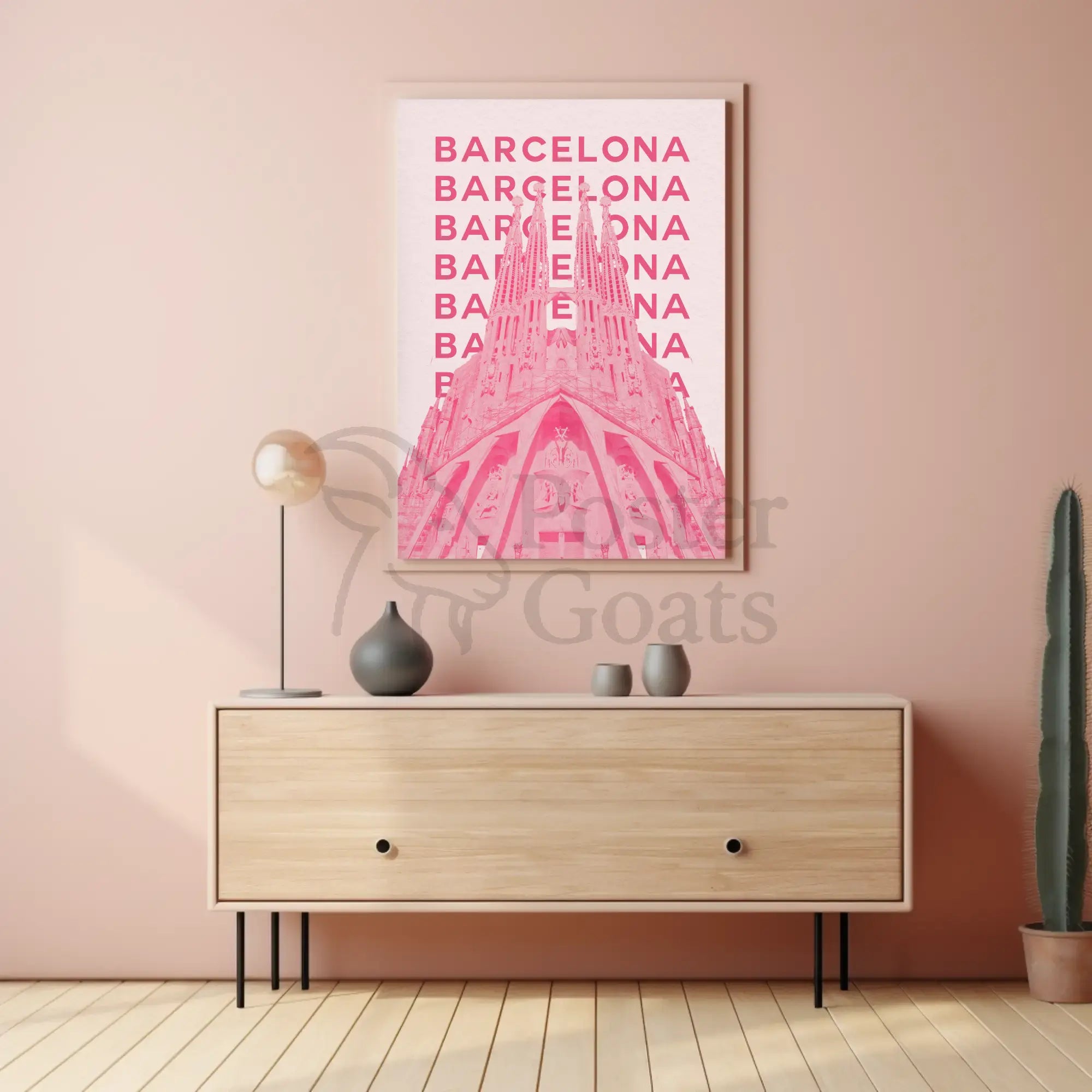 Barcelona Sagrada Família Architectural Travel Poster PosterGoat