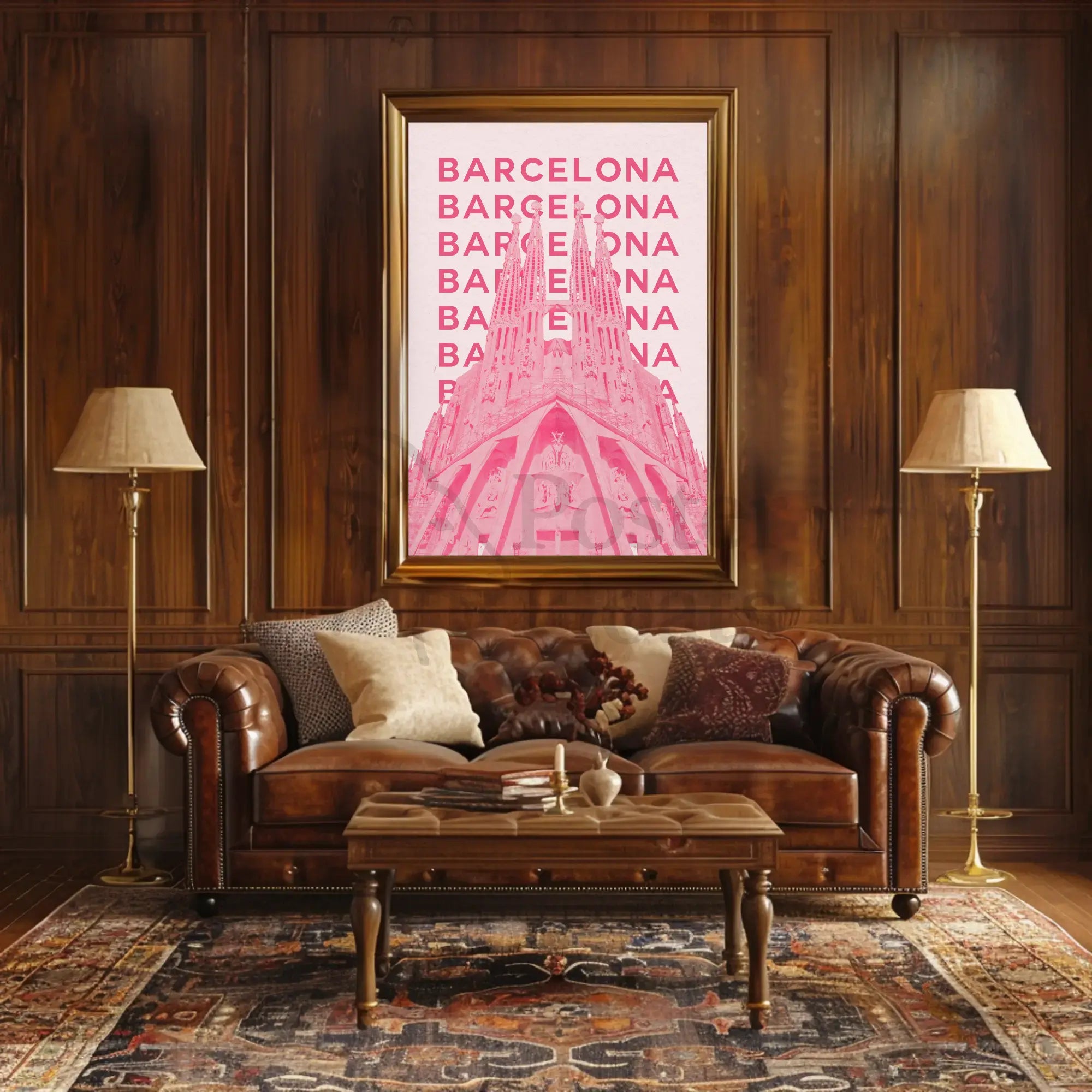 Barcelona Sagrada Família Architectural Travel Poster PosterGoat