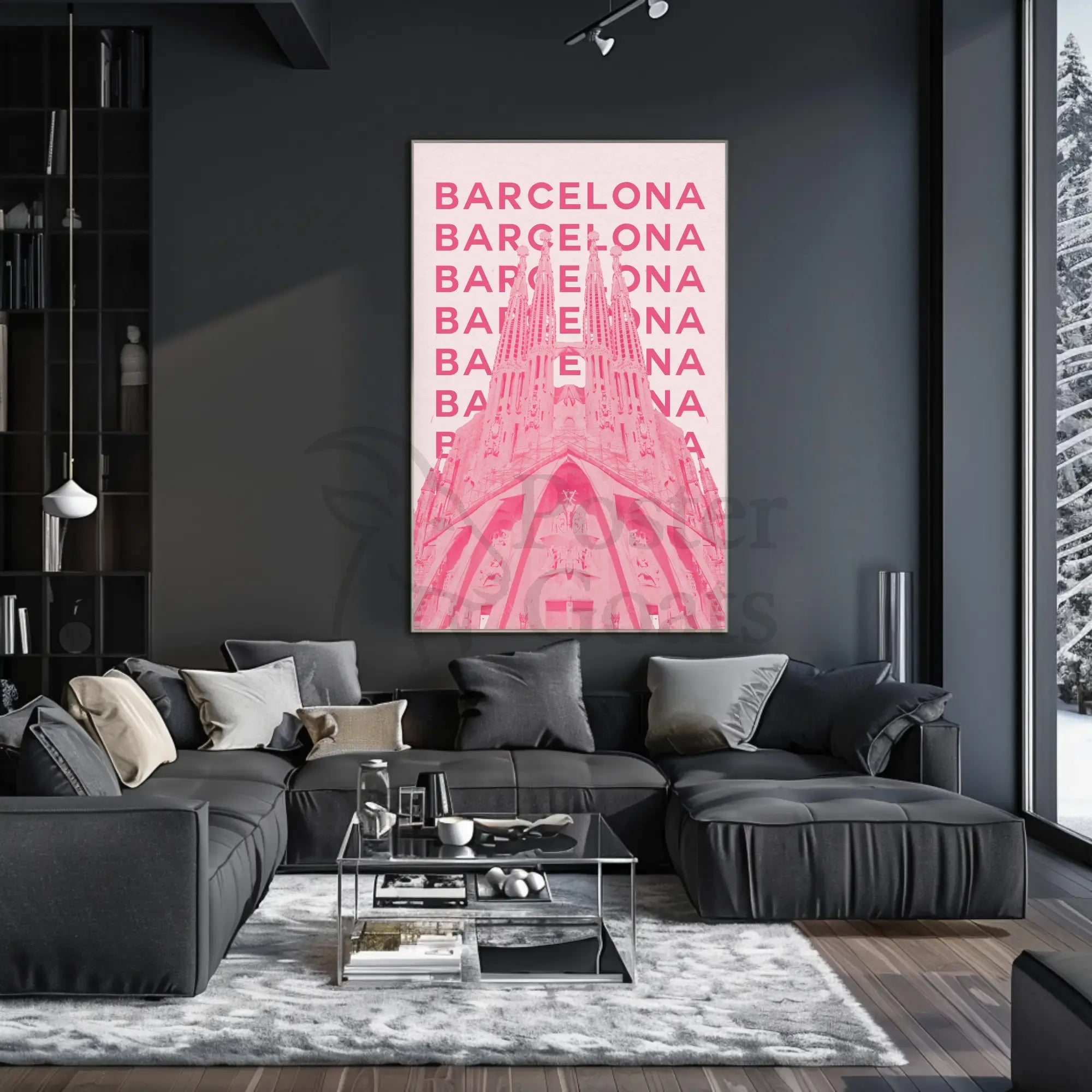 Barcelona Sagrada Família Architectural Travel Poster PosterGoat