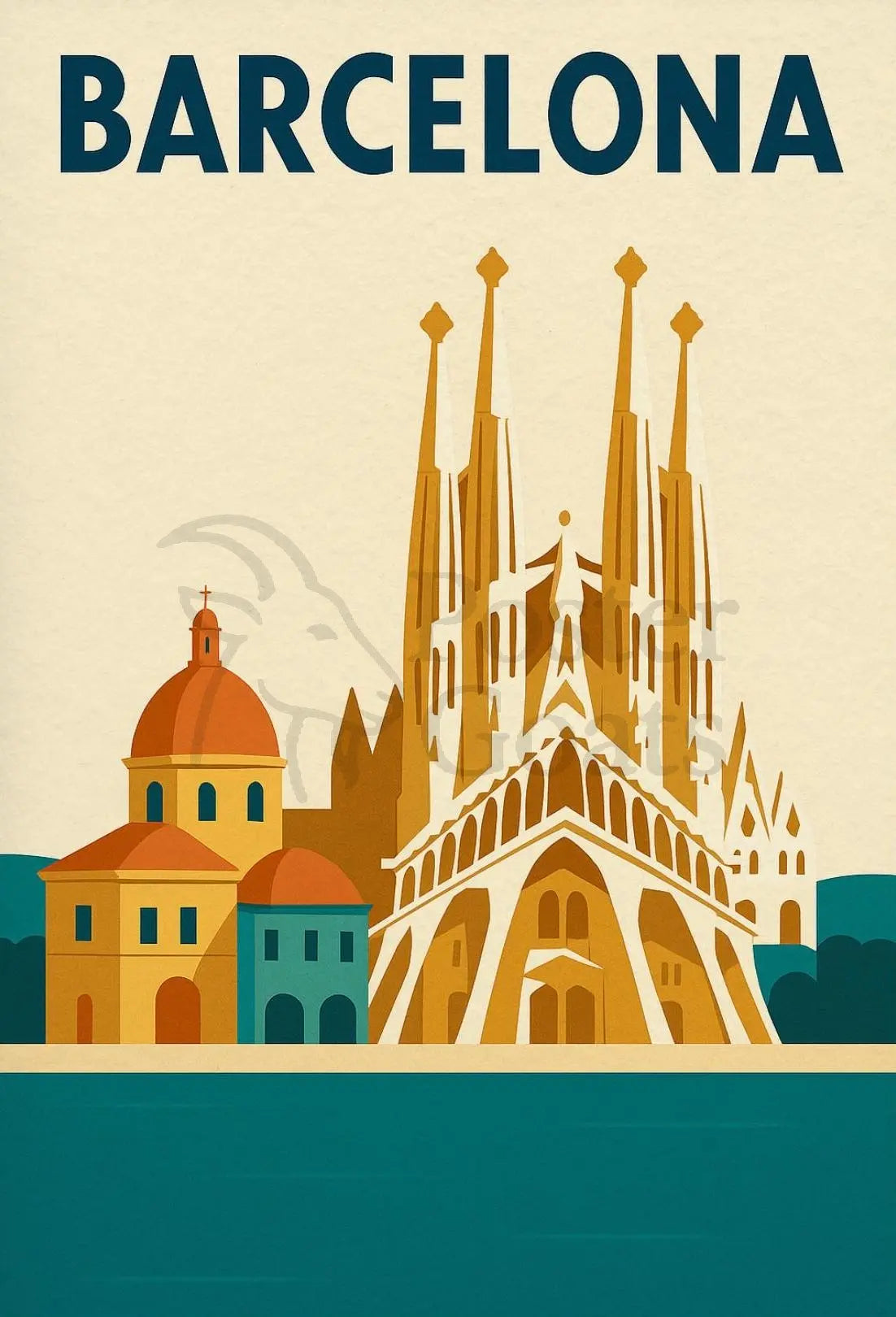 Barcelona's Sagrada Familia Elegance Cultural or Heritage Poster PosterGoat