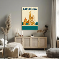 Barcelona's Sagrada Familia Elegance Cultural or Heritage Poster PosterGoat