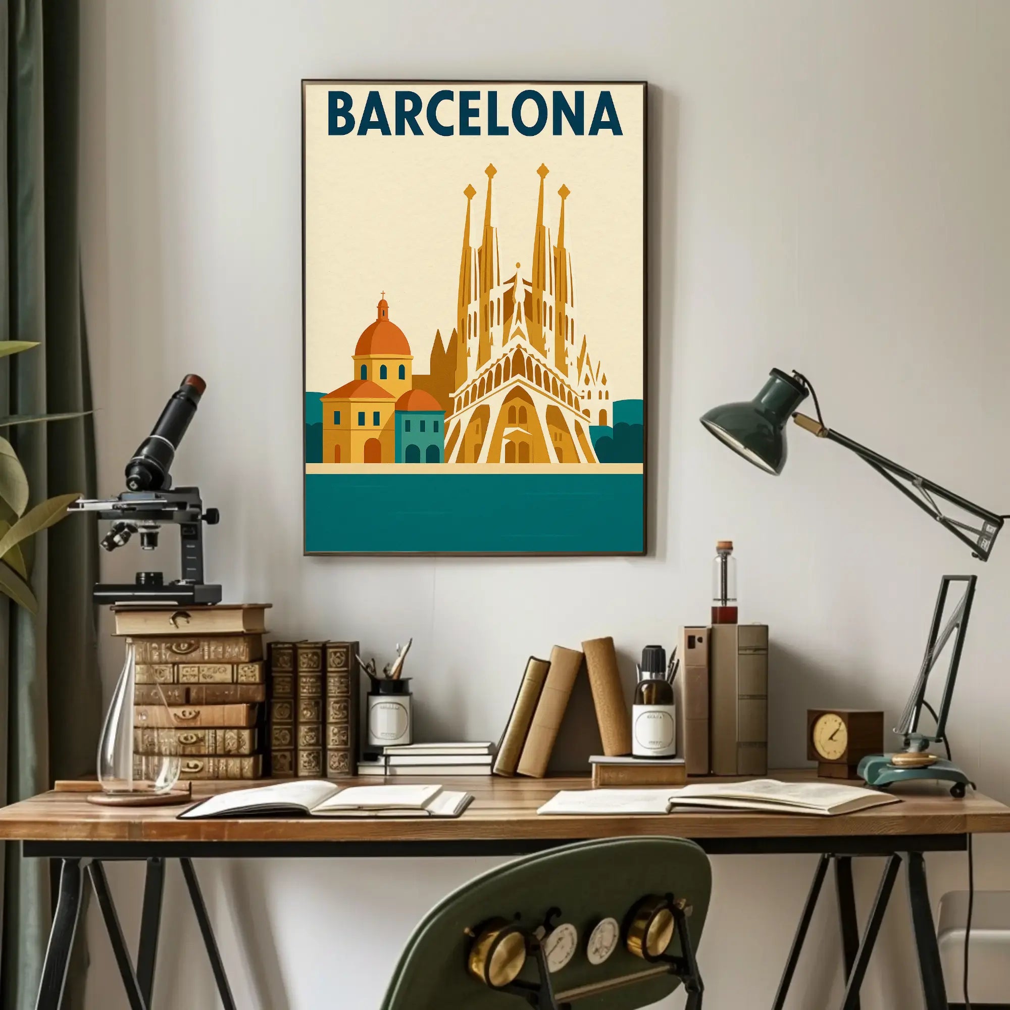 Barcelona's Sagrada Familia Elegance Cultural or Heritage Poster PosterGoat