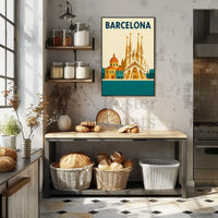 Barcelona's Sagrada Familia Elegance Cultural or Heritage Poster PosterGoat