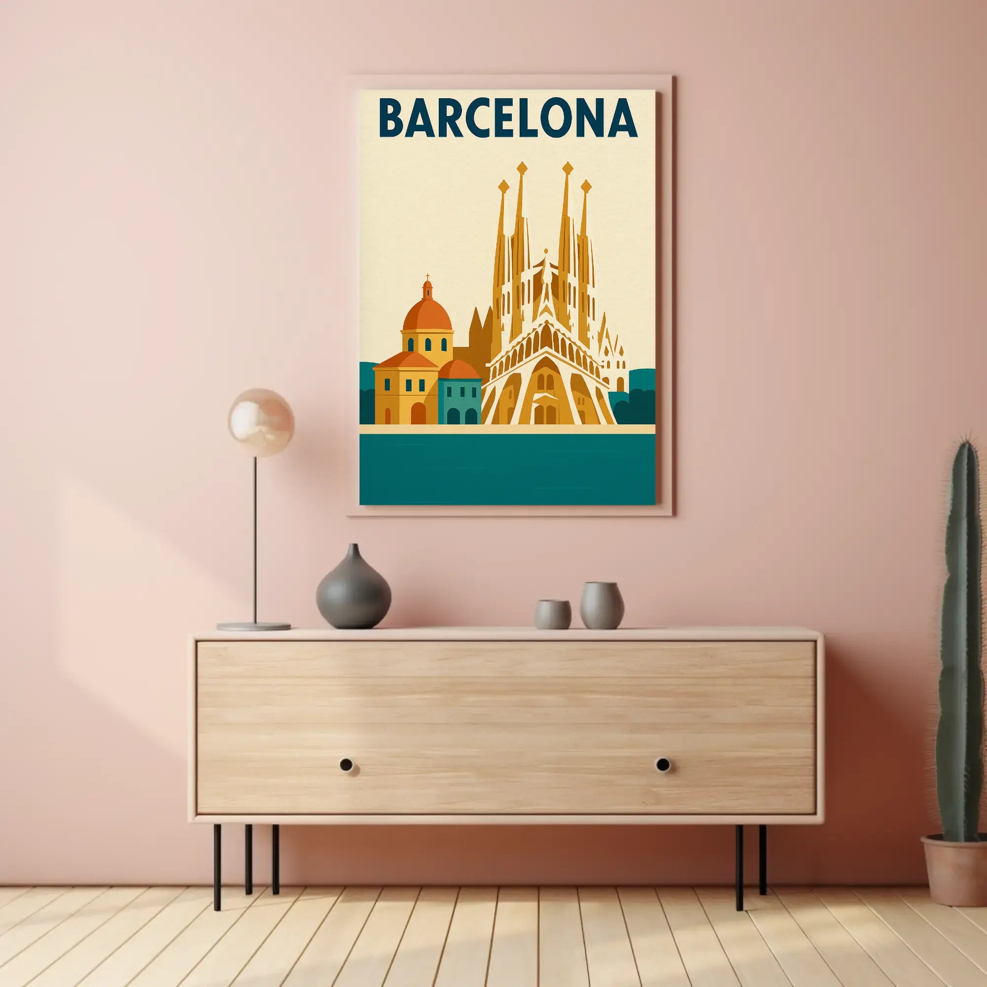Barcelona's Sagrada Familia Elegance Cultural or Heritage Poster PosterGoat