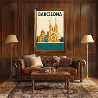 Barcelona's Sagrada Familia Elegance Cultural or Heritage Poster PosterGoat
