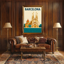 Barcelona's Sagrada Familia Elegance Cultural or Heritage Poster PosterGoat