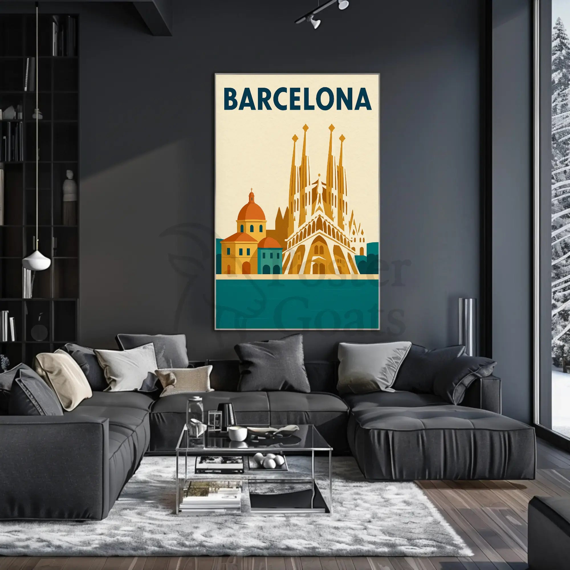 Barcelona's Sagrada Familia Elegance Cultural or Heritage Poster PosterGoat