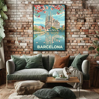 Barcelona's Sagrada Família Travel Poster PosterGoat