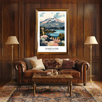 Bariloche Scenic Landscape Travel Poster PosterGoat