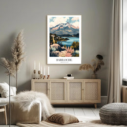 Bariloche Scenic Landscape Travel Poster PosterGoat