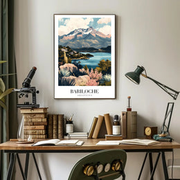 Bariloche Scenic Landscape Travel Poster PosterGoat