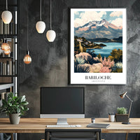 Bariloche Scenic Landscape Travel Poster PosterGoat