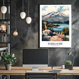 Bariloche Scenic Landscape Travel Poster PosterGoat