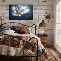 Barn Owl in Flight Graceful Animal Poster PosterGoat