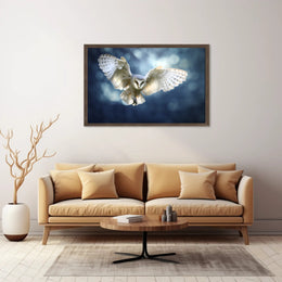 Barn Owl in Flight Graceful Animal Poster PosterGoat