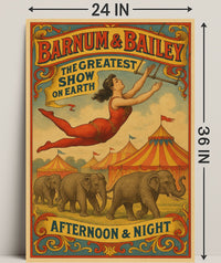 Barnum Bailey The Greatest Show on Earth Poster PosterGoat