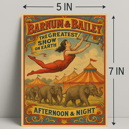Barnum Bailey The Greatest Show on Earth Poster PosterGoat