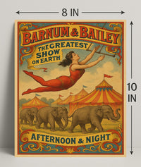 Barnum Bailey The Greatest Show on Earth Poster PosterGoat