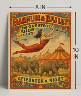 Barnum Bailey The Greatest Show on Earth Poster PosterGoat
