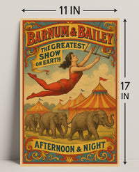 Barnum Bailey The Greatest Show on Earth Poster PosterGoat