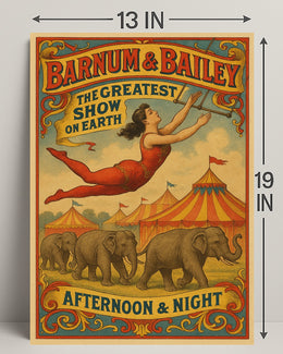 Barnum Bailey The Greatest Show on Earth Poster PosterGoat