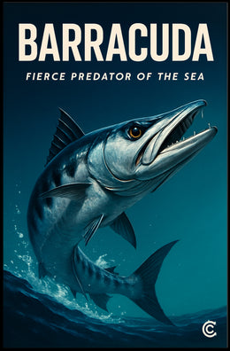 Barracuda Sea Life Poster Wall Art Decor PosterGoat