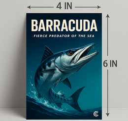 Barracuda Sea Life Poster Wall Art Decor PosterGoat