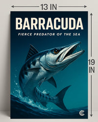 Barracuda Sea Life Poster Wall Art Decor PosterGoat