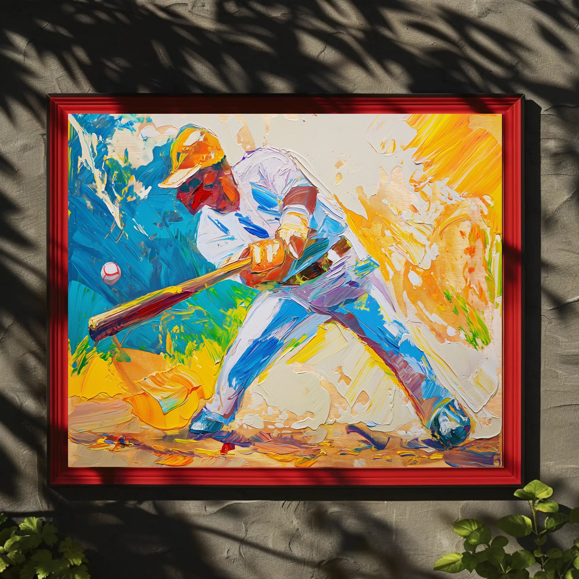 Baseball Impressionist Energy Sports Poster PosterGoat